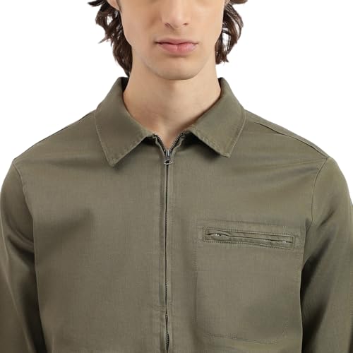 United Colors of Benetton Men's Jackets (25A2FSIC1002I903_Olive