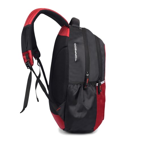 GREENLANDS Torpedo office Backpack– 35 Ltr Capacity | 17 Inch Laptop |Water-Resistant Bag | Padded & Adjustable Strap | Men & Women For Business Professionals & College Students - Red