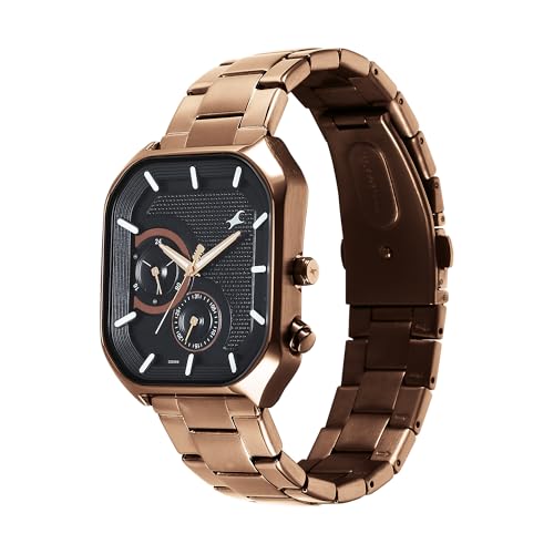 Fastrack Analog Black Dial Men's Watch-3321QM02