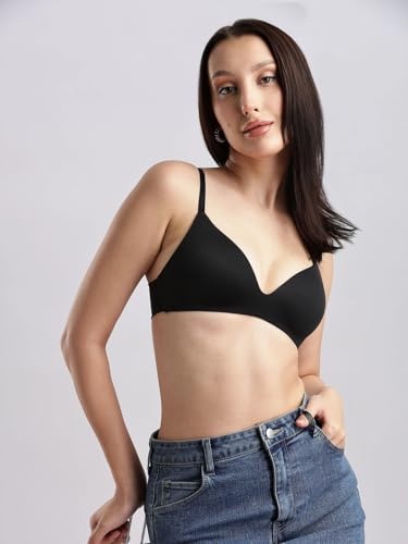 Calvin Klein underwear Half Coverage Lightly Padded Non-Wired Bra Black