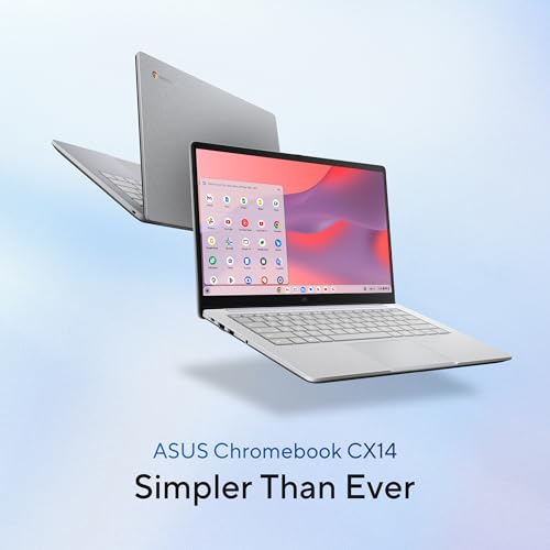 ASUS Chromebook CX1405 (2026), Intel N50 Processor, Intel UHD iGPU, 8GB RAM, 128GB SSD, FHD, 14" (35.5 cm), Chrome OS, Pure Grey, 1.39 Kg, CX1405CTA-S60622, 42WHrs, Thin & Light Laptop