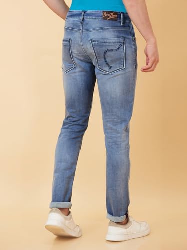 Being Human Light Tone Men Jeans (Size: 28)-BHDI24007-LIGHT Tone
