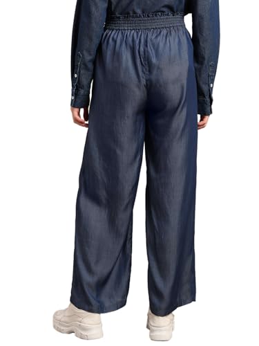 VERO MODA Women's Regular Fit High-Rise Blue Pants