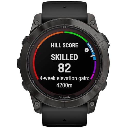 Garmin Fenix 7X Pro Sapphire Edition Smartwatch with Band, 51 mm Case, Carbon Gray/Black