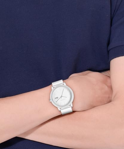 Lacoste Lacoste.12.12 Qtz Basic White Round Dial Men's Watch|Transparent Silicone Material|Multicolor Color Band - 2011317