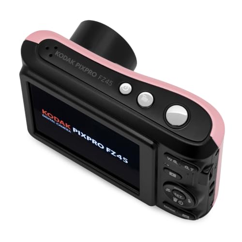 Kodak PIXPRO FZ45 Friendly Zoom 16MP 1080p Full HD Digital Camera with 4X Optical Zoom and 27mm Wide Angle Lens (Pastel Pink)63 GB