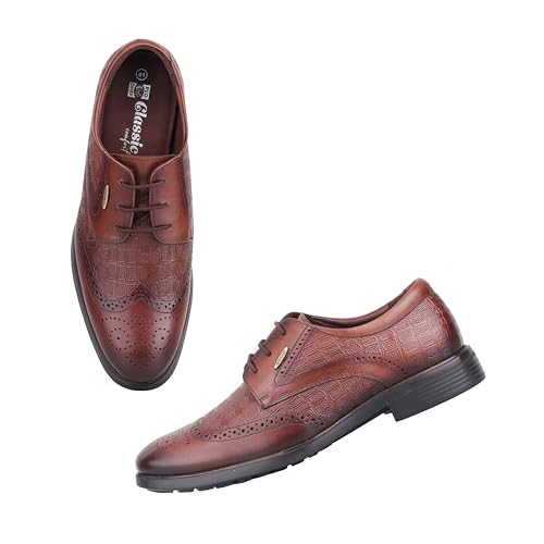 Red Chief Low Ankle Casual Derby Shoes for Men | Tan UK06