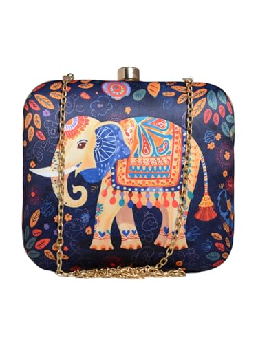 Artklim Elephant Printed Clutch