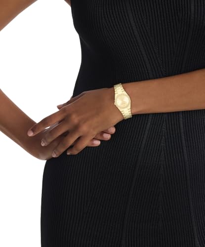 Calvin Klein Geometric Elegance Qtz Basic Slim Gold Round Dial Women's Watch- 25100142