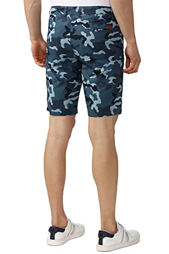 Van Heusen Men's Chino Shorts (VSSRWRGPS06213_Blue_3XL)