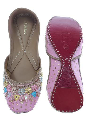 Fulkari Formal Shoes for Women – Elegant & Comfortable Office Wear, Stylish Leather Finish, Cushioned Insole, Ideal for Work, Business Meetings & Formal Events (Pink Gold,Size-5)