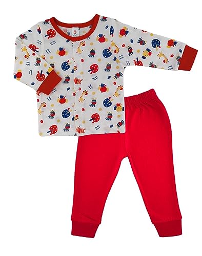 My Tiny Wear Cotton T-Shirt and Pajama Set New Born/Infant/Baby Boy and Girl(Pack of 3) (6-12 months, Multicolor-2)