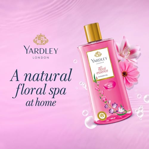 Yardley London| Shower Gel| Floral Essence| with Natural Oils of Iris & Violet| No Parabens| No Silicones | 250ml