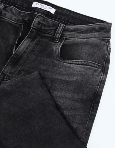 U.S. POLO ASSN. Women's Loose Jeans (UWAW24JEN236 Dark Grey