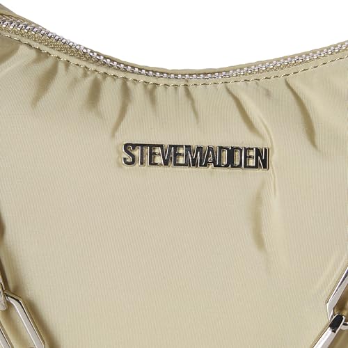 Steve Madden Womens Steve Madden Zoeyy-n Nylon Moon Shape Bag With Chain Steve Madden ZOEYY-N Nylon Moon Shape Bag With Chain, Olive, One Size, Steve Madden Zoeyy-n Nylon Moon Shape Bag With Chain