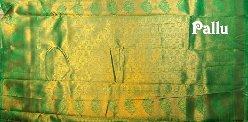 SREE KUMARAN Women's Kanchipuram Kubera Silk Pure Pattu Sarees With Blouse (VSK224-6)