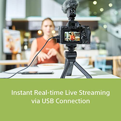 Sony Alpha ILCE-7M4 Full-Frame Hybrid Camera 33MP Interchangeable-Lens Mirrorless Camera Body (4K 60P Video Recording, Real-Time Eye AF for Humans, Birds, Animals) - Digital_Zoom, Black,