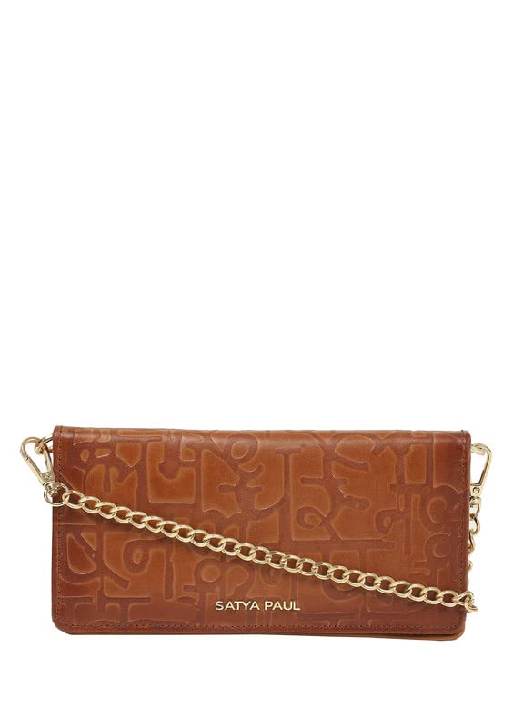 Satya Paul Brown Medium Leather Women Wallet for Women