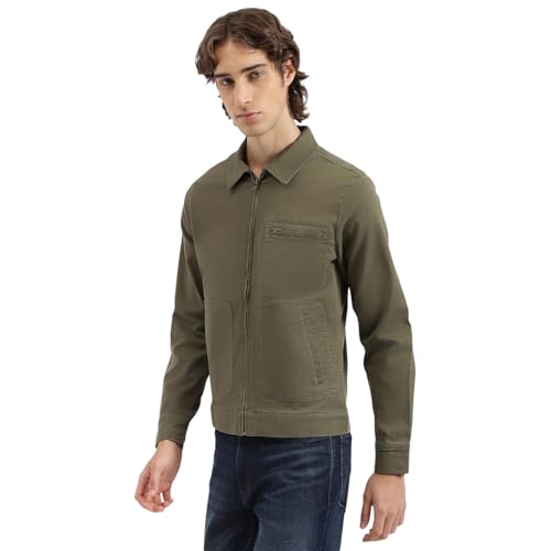 United Colors of Benetton Men's Jackets (25A2FSIC1002I903_Olive