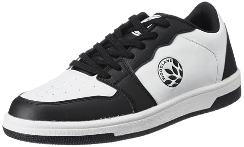 Woodland Men's White/Black PU Casual Shoes-8 UK (42EURO) (OSNK 4987023)