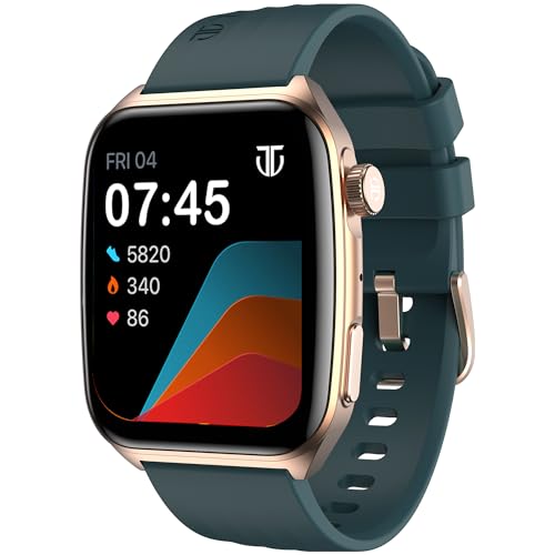 Titan Smart 4.0 Smartwatch with 1.93” AMOLED Display, Infinite AI Watch Faces, AI Voice Assistant, Smart Hydration, Multiple Menu Styles, QR Hub, 100+ Multisports, BT Calling, HRM, SpO2 - Teal Green