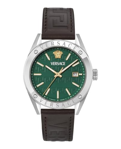 Versace Vekha Athletics 3 Hands 41 mm Green Dial Men Analog Watch- VEKHA0125