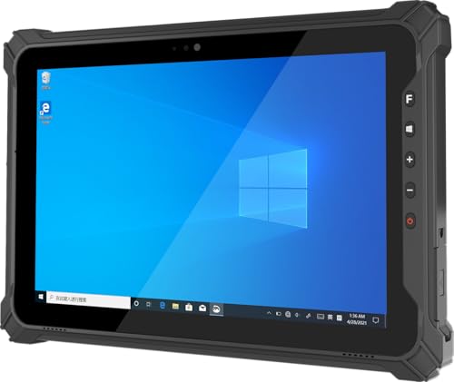 Kevizewo Rugged Carpet 10.1 Inch Waterproof 8GB + 128GB for Tablet PC, 4G LTE NFC with Scanner 2D N5100 GPS WiFi BT