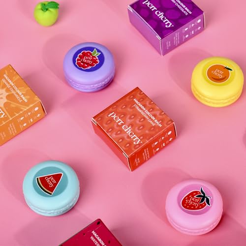 Perr Cherry Natural Lip and Cheek Tint Blush For Girls | Enriched with Vitamin E | 5g (Macaron Tint Combo, Pack of 4)