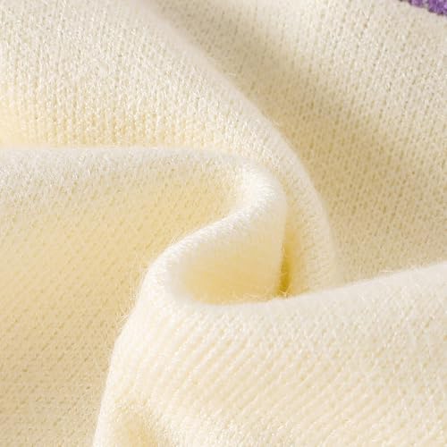 Hopscotch Girls Lavender Full Sleeves Checkered Bow Applique Dress for Age (18-24 Months)