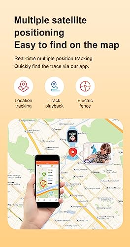 TrackMe 4G GPS Kids Smart Watch with Video Calling, SOS Emergency, Nano SIM, WiFi, HD Camera, IP67 Waterproof, GPS Tracker, Touchscreen, Extra Strap & Dial (Pretty Pink)