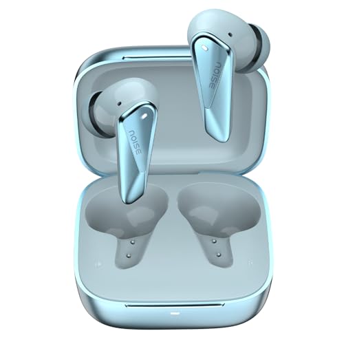 Noise Buds N2 Pro Truly Wireless Earbuds with ANC (Up to 32dB), 70H Playtime, Dual Pairing, InstaCharge (10 Min = 200 Min), Bluetooth v6.0, Metallic Finish – Arctic Blue
