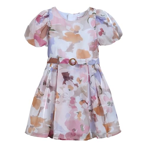 Hopscotch Girls Floral Fit & Flare Dress in Purple Color for Age (2-3 Years)