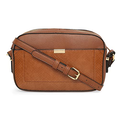 Accessorize London Women's Piper Tan Small Sling Handbag