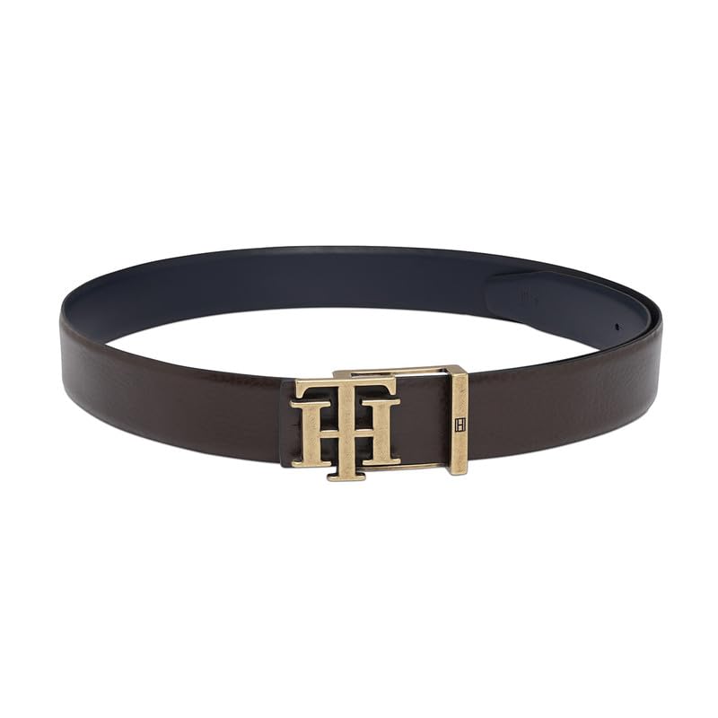 TOMMY HILFIGER Belt of Men, Solito, Brown+Navy