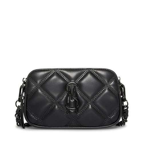 Steve Madden Daisy Women's Quilted Crossbody Bag, Black, Taille unique