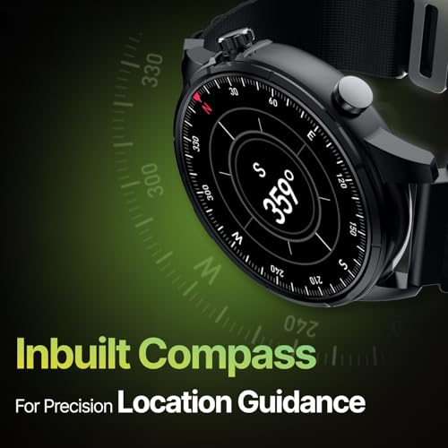 CULT Sprint Running smartwatch with Built-in Turbo Track GPS, Multi-GNSS, Glonass, Galileo & Beidou, 1.43” AMOLED Display, Compass, Strava, Health Tracking, Bluetooth Calling