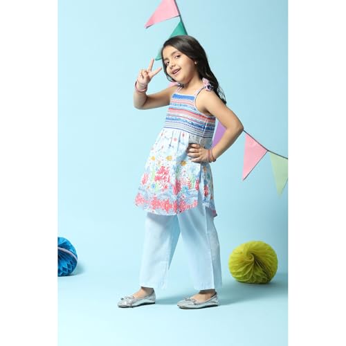 BIBA GIRL PRINTED NARROW KID(KW5284_POWDER BLUE_11)