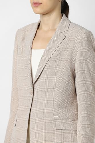 Van Heusen Women's Blazer (VWBZFRGFO45402_Beige