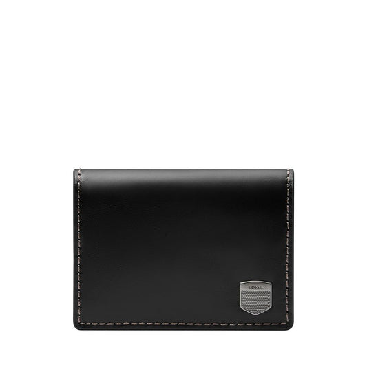 Fossil Men Leather Hayes Black Wallet Ml4646001