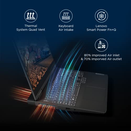 Lenovo IdeaPad Gaming 3 AMD Ryzen 7 6800H 15.6" (39.62cm) FHD IPS 120Hz Gaming Laptop (8GB/512GB SSD/Win11/Office/NVIDIA RTX 3050 4GB/RGB Keyboard/Alexa/3 Month Game Pass/Onyx Grey/2.32Kg), 82SB00V5IN