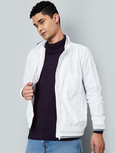 Max Men's A-Line Coat (SPCJKWN2479AT_White