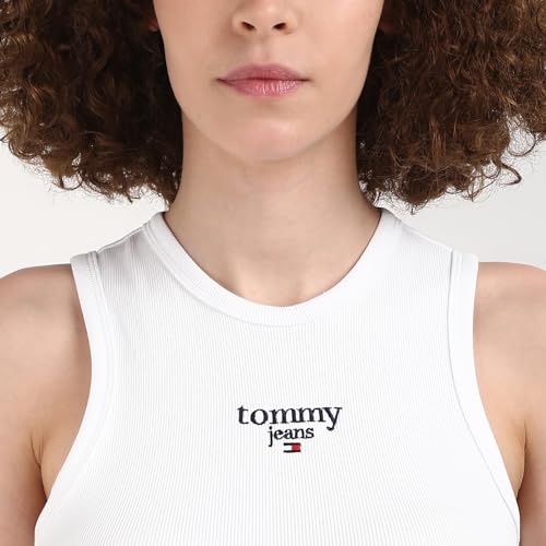 Tommy Hilfiger White Solid Cotton Women's Bodycon Dress