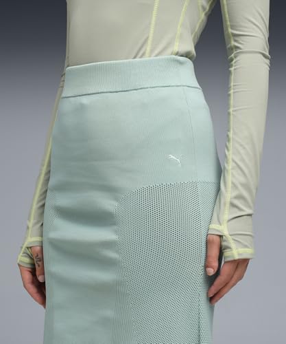 Puma | YONA Women's Medium Rise Ribbed Skirt | Light Moss | S
