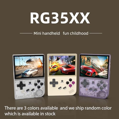 New World Anber-nic RG35XX 2024 Retro Handheld Game Console Linux System HDMI and TV Output 3.5 Inch IPS Screen 64G TF Card Classic Games 2600mAh Battery, Best Gift for Child