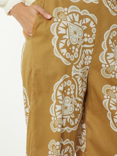 Max Women Printed Palazzos (Brown_XS)