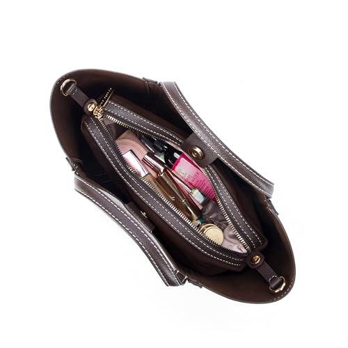 Lino Perros Voyage Cassis Coffee Satchel Bag