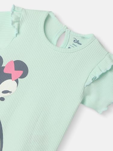 Nautinati Girls' Cotton Minnie Mouse Print Set | Age 0-2 Years