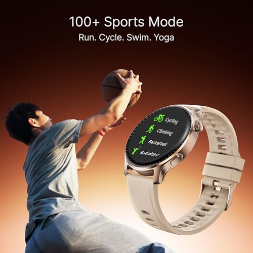 boAt Ultima Prime smartwatch with 1.43” AMOLED Display, AOD, Personalized Fitness Nudges, Functional Crown,100+ Sports Modes, Create Your Own Watchface, smartwatch for man and Woman (Rose Gold)