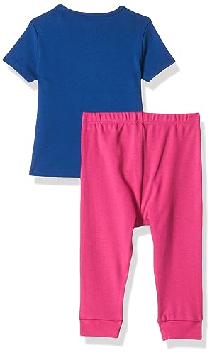 Amazon Brand - Jam & Honey Baby Girls Disney T-Shirt + Jogger 2 Piece Clothing Set||100% Cotton Playful Prints