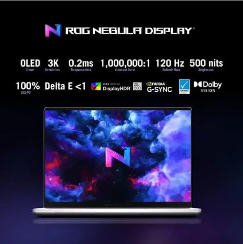 ASUS ROG Zephyrus G14 Latest 2025 14" 3K OLED 120Hz Gaming Laptop Copilot+ PC AMD Ryzen AI 9 HX 370 NVIDIA RTX 5080 32GB RAM 2TB SSD Platinum White